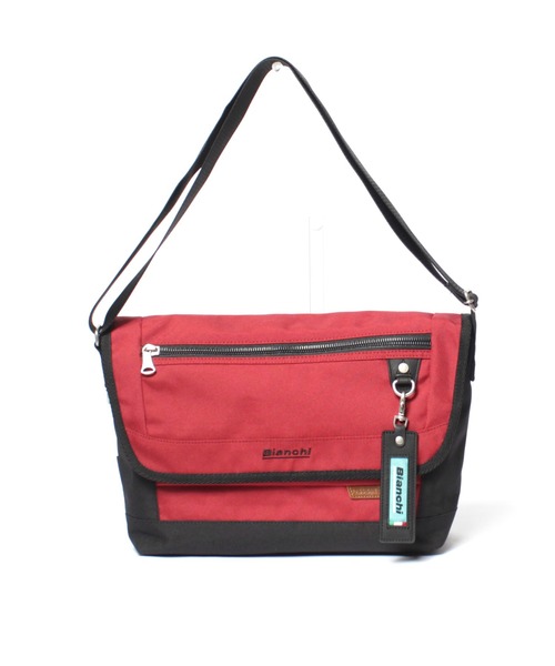 Bianchi（ビアンキ）の「Bianchi ビアンキ メッセンジャーバッグ LBRY-02（ショルダーバッグ・メンズ・ネイビー/ブラック/レッド・ONE SIZE）」の17枚目の写真