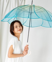because（ビコーズ）の「【because】 まるで花びらに包まれるようなひとときを。一輪の花が咲き誇るような優美なフォルムが魅力の「パイピングフラワーアンブレラ」（長傘）」