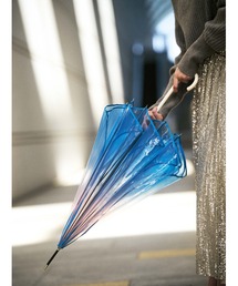 because（ビコーズ）の「【because】 まるで花びらに包まれるようなひとときを。一輪の花が咲き誇るような優美なフォルムが魅力の「パイピングフラワーアンブレラ」（長傘）」