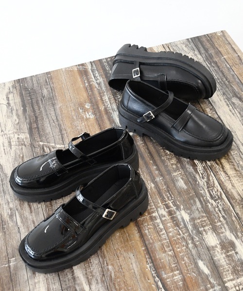 NOFALL(ノーフォール)の「厚底ワンストラップローファー(ローファー・レディース・ブラック系その他/ブラック・LL/M/3L/L/S)」の6枚目の写真