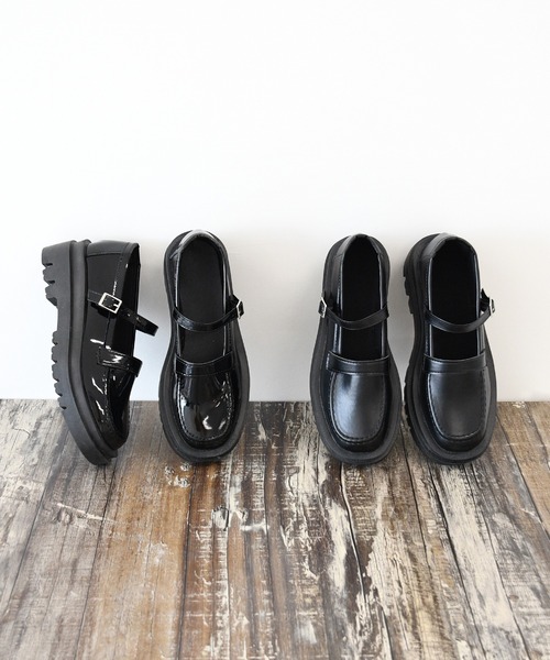 NOFALL(ノーフォール)の「厚底ワンストラップローファー(ローファー・レディース・ブラック系その他/ブラック・LL/M/3L/L/S)」の5枚目の写真