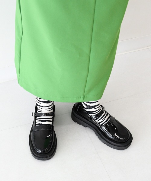 NOFALL(ノーフォール)の「厚底ワンストラップローファー(ローファー・レディース・ブラック系その他/ブラック・LL/M/3L/L/S)」の20枚目の写真