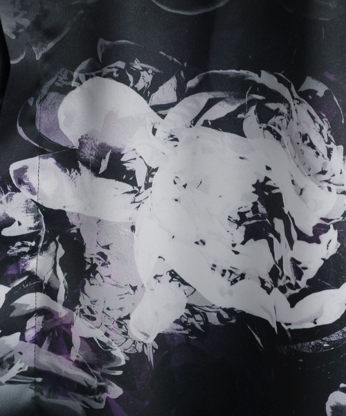 HARE（ハレ）の「フラワーラッププリントシャツ(HARE)（シャツ/ブラウス・メンズ・ブラック/オフホワイト・SMALL/MEDIUM）」の8枚目の写真