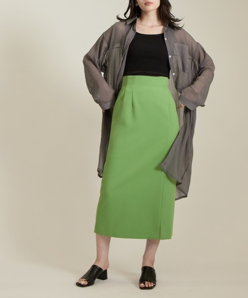 solleim（ソルレム）の「シアービックシルエットロングシャツ（シャツ/ブラウス・レディース・ブラウン/グリーン/オフホワイト/グレー・M）」の14枚目の写真