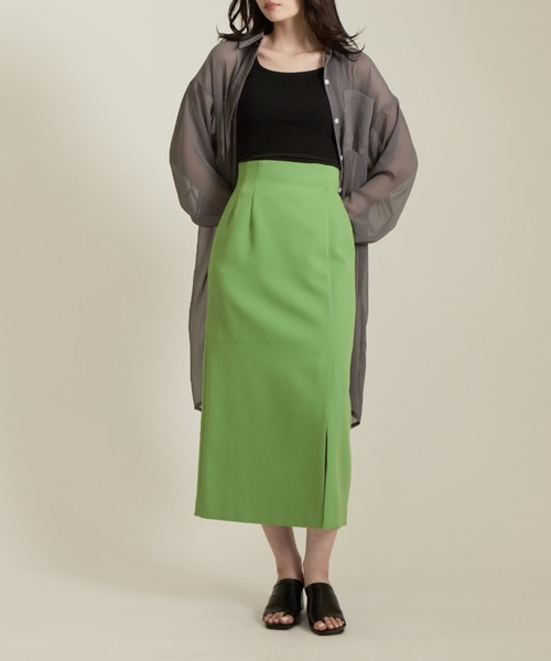 solleim（ソルレム）の「シアービックシルエットロングシャツ（シャツ/ブラウス・レディース・ブラウン/グリーン/オフホワイト/グレー・M）」の13枚目の写真