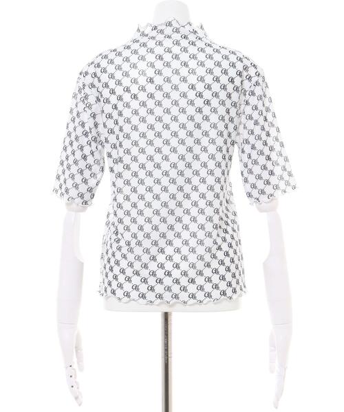 INGNI(イング)の「モノグラム柄チュールトップス(Tシャツ/カットソー・レディース・オフホワイト/ブラック/ベージュ・M)」の8枚目の写真