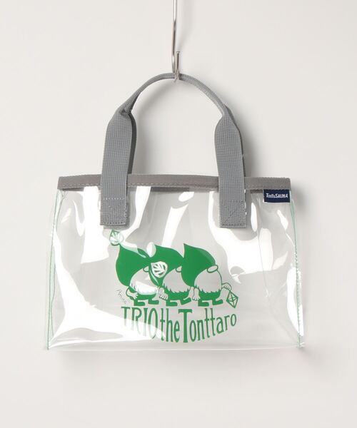 チャイハネ（チャイハネ）の「【チャイハネ】トンタローサウナビニールミニバッグ（トートバッグ・レディース・ブラック/ブルー/グリーン・FREE）」の2枚目の写真