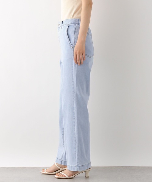 LEPSIM（レプシィム）の「ソフトバギーパンツ2　287686（デニムパンツ・レディース・ブルー/グレイッシュベージュ/ライトブルー・MEDIUM/LARGE）」の7枚目の写真