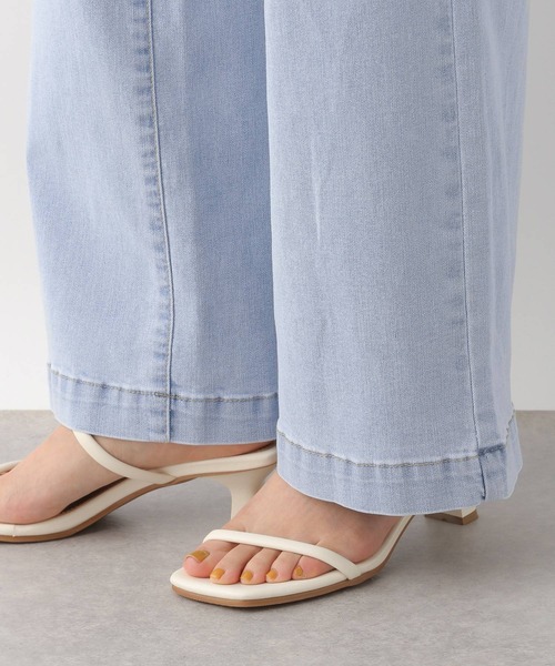 LEPSIM（レプシィム）の「ソフトバギーパンツ2　287686（デニムパンツ・レディース・ブルー/グレイッシュベージュ/ライトブルー・MEDIUM/LARGE）」の14枚目の写真