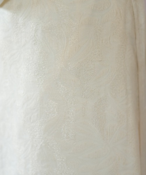 Kastane（カスタネ）の「【サイズ展開あり】リバーシブルジャガードIラインスカート（スカート・レディース・グリーン/アイボリー/ブラック・1/0）」の5枚目の写真