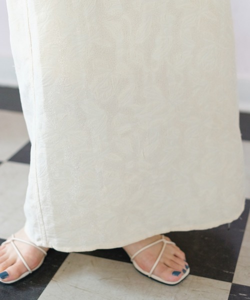 Kastane（カスタネ）の「【サイズ展開あり】リバーシブルジャガードIラインスカート（スカート・レディース・グリーン/アイボリー/ブラック・1/0）」の6枚目の写真