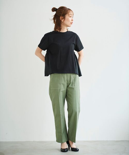 le.coeur blanc（ルクールブラン）の「ラウンドステッチパンプス（パンプス・レディース・ブラック/グレイッシュベージュ・38/36/37）」の5枚目の写真