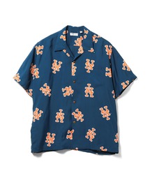 SUN SURF × BEAMS / 別注 MLB ロゴ アロハ シャツ