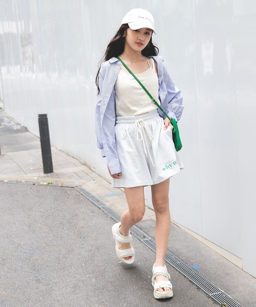 repipi armario(レピピ アルマリオ)の「ロゴスウェットショートパンツ(スウェットパンツ・キッズ・ピンク/杢グレー/スミクロ・SMALL/MEDIUM/LARGE)」の5枚目の写真