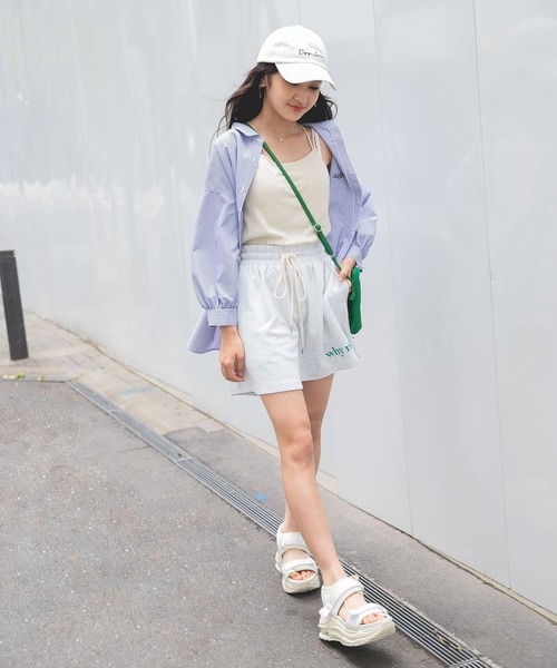 repipi armario(レピピ アルマリオ)の「ロゴスウェットショートパンツ(スウェットパンツ・キッズ・ピンク/杢グレー/スミクロ・SMALL/MEDIUM/LARGE)」の6枚目の写真