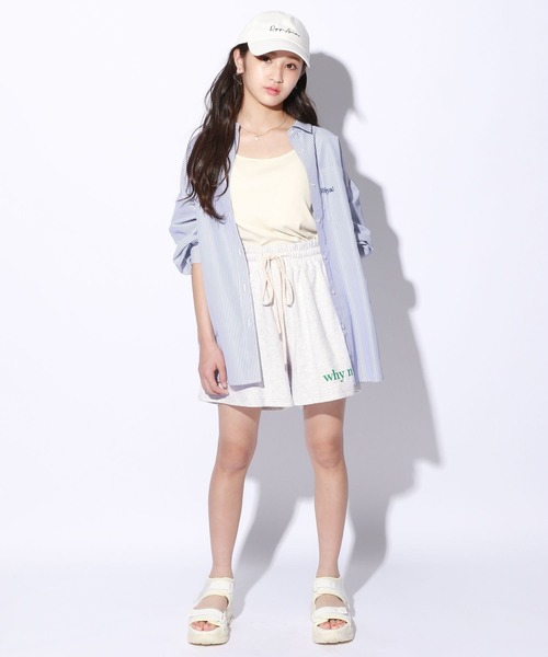 repipi armario(レピピ アルマリオ)の「ロゴスウェットショートパンツ(スウェットパンツ・キッズ・ピンク/杢グレー/スミクロ・SMALL/MEDIUM/LARGE)」の7枚目の写真