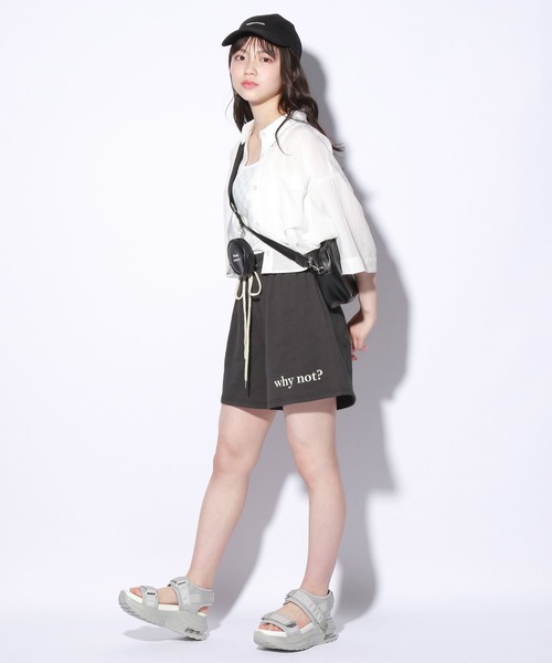 repipi armario(レピピ アルマリオ)の「ロゴスウェットショートパンツ(スウェットパンツ・キッズ・ピンク/杢グレー/スミクロ・SMALL/MEDIUM/LARGE)」の9枚目の写真