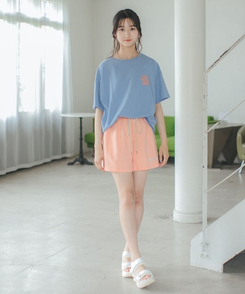 repipi armario(レピピ アルマリオ)の「ロゴスウェットショートパンツ(スウェットパンツ・キッズ・ピンク/杢グレー/スミクロ・SMALL/MEDIUM/LARGE)」の10枚目の写真