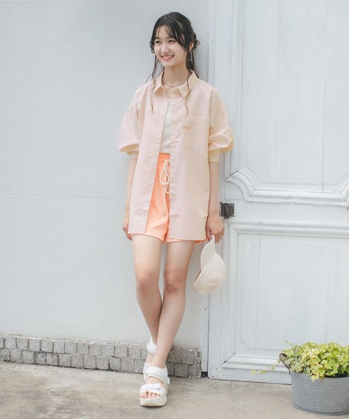 repipi armario(レピピ アルマリオ)の「ロゴスウェットショートパンツ(スウェットパンツ・キッズ・ピンク/杢グレー/スミクロ・SMALL/MEDIUM/LARGE)」の13枚目の写真