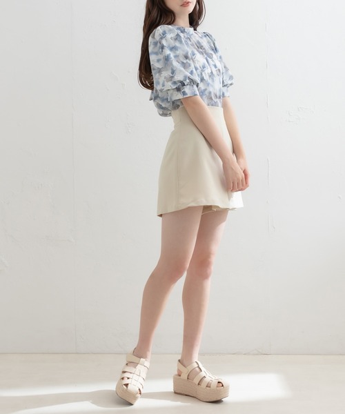 OLIVE des OLIVE(オリーブデオリーブ)の「ボックスプリーツショートパンツ(その他パンツ・レディース・キャメル/ブラック/アイボリー・FREE)」の5枚目の写真