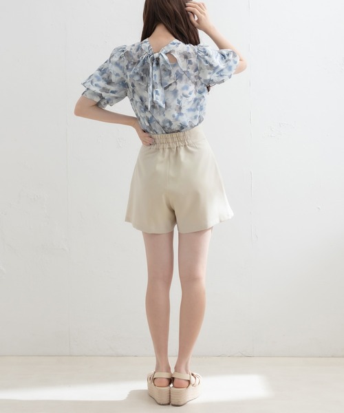 OLIVE des OLIVE(オリーブデオリーブ)の「ボックスプリーツショートパンツ(その他パンツ・レディース・キャメル/ブラック/アイボリー・FREE)」の6枚目の写真