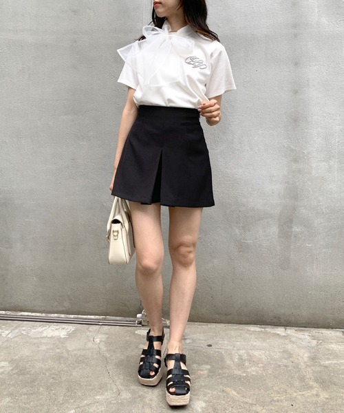 OLIVE des OLIVE(オリーブデオリーブ)の「ボックスプリーツショートパンツ(その他パンツ・レディース・キャメル/ブラック/アイボリー・FREE)」の10枚目の写真