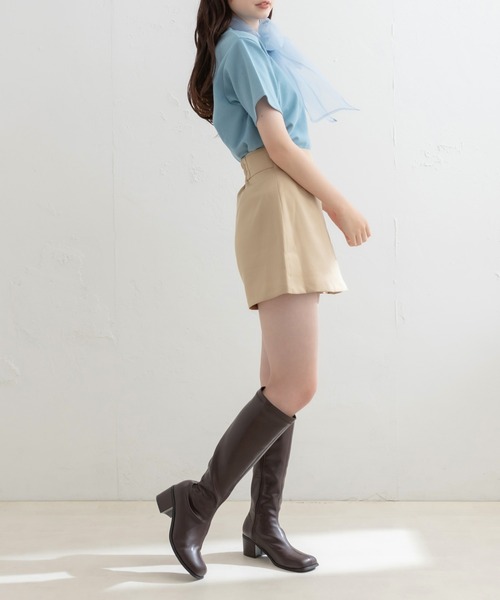 OLIVE des OLIVE(オリーブデオリーブ)の「ボックスプリーツショートパンツ(その他パンツ・レディース・キャメル/ブラック/アイボリー・FREE)」の17枚目の写真