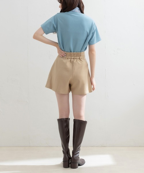 OLIVE des OLIVE(オリーブデオリーブ)の「ボックスプリーツショートパンツ(その他パンツ・レディース・キャメル/ブラック/アイボリー・FREE)」の18枚目の写真
