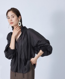 ROPE' | 前後2WAYシャーリングカラーブラウス(シャツ/ブラウス)