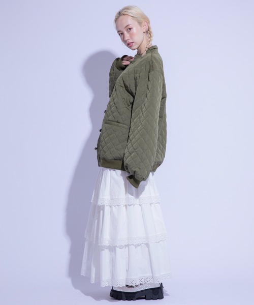 Candy Stripper（キャンディストリッパー）の「CHINA QUILTING ジャケット（その他アウター・レディース・ライトブルー/ブラック/カーキ・2）」の6枚目の写真