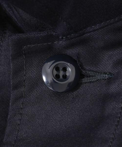 marka（マーカ）の「marka / マーカ：B.D.U JACKET - organic cotton soft moleskin -：M22C-05BL02C[COR]（ミリタリージャケット・メンズ・ネイビー・1/2）」の9枚目の写真