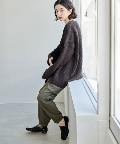 eL(エル)の「【eL】Cargo Jogger Pants/156728(カーゴパンツ・レディース・ブラック/カーキ・FREE)」の6枚目の写真