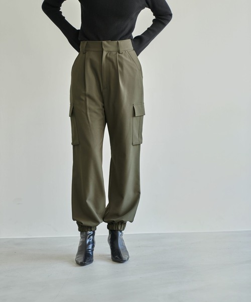 eL(エル)の「【eL】Cargo Jogger Pants/156728(カーゴパンツ・レディース・ブラック/カーキ・FREE)」の7枚目の写真