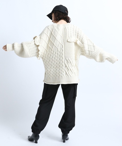 eL(エル)の「【eL】Cargo Jogger Pants/156728(カーゴパンツ・レディース・ブラック/カーキ・FREE)」の10枚目の写真