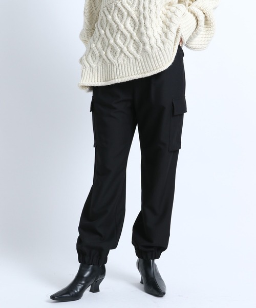 eL(エル)の「【eL】Cargo Jogger Pants/156728(カーゴパンツ・レディース・ブラック/カーキ・FREE)」の11枚目の写真