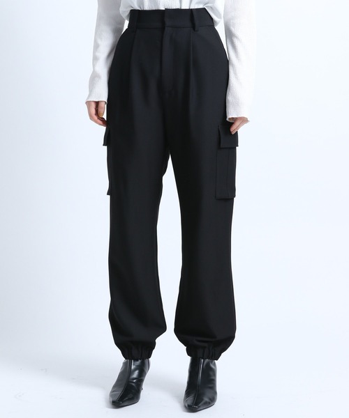 eL(エル)の「【eL】Cargo Jogger Pants/156728(カーゴパンツ・レディース・ブラック/カーキ・FREE)」の13枚目の写真