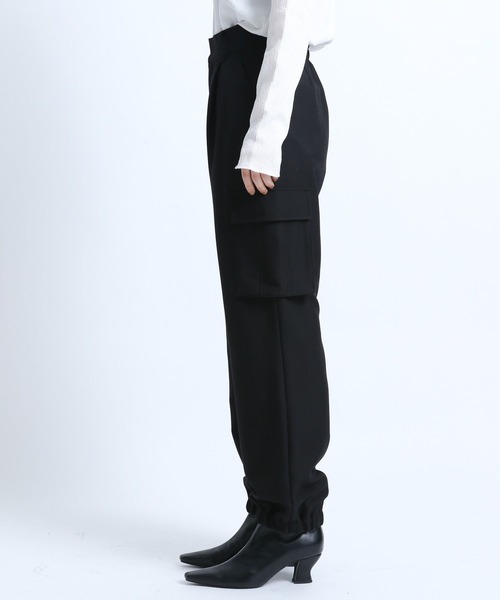eL(エル)の「【eL】Cargo Jogger Pants/156728(カーゴパンツ・レディース・ブラック/カーキ・FREE)」の14枚目の写真