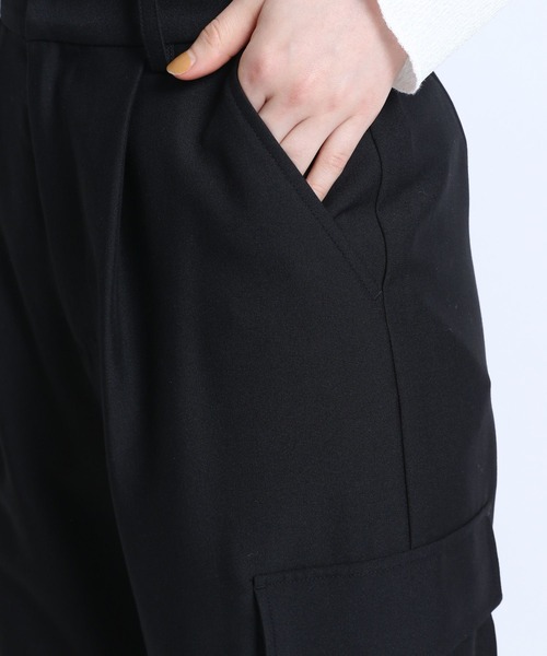 eL(エル)の「【eL】Cargo Jogger Pants/156728(カーゴパンツ・レディース・ブラック/カーキ・FREE)」の19枚目の写真