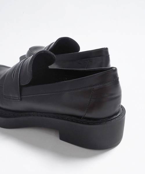 Crisp（クリスプ）の「プラットフォームローファー（ローファー・レディース・ブラック・23.5cm/24.0cm）」の4枚目の写真