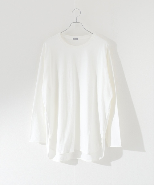 JOURNAL STANDARD relume（ジャーナルスタンダード　レリューム）の「レイヤードロングスリーブTシャツ（Tシャツ/カットソー・メンズ・ホワイト/チャコールグレー/ベージュ系その他/オリーブ/レンガ・SMALL/MEDIUM/LARGE/X-LARGE）」の7枚目の写真