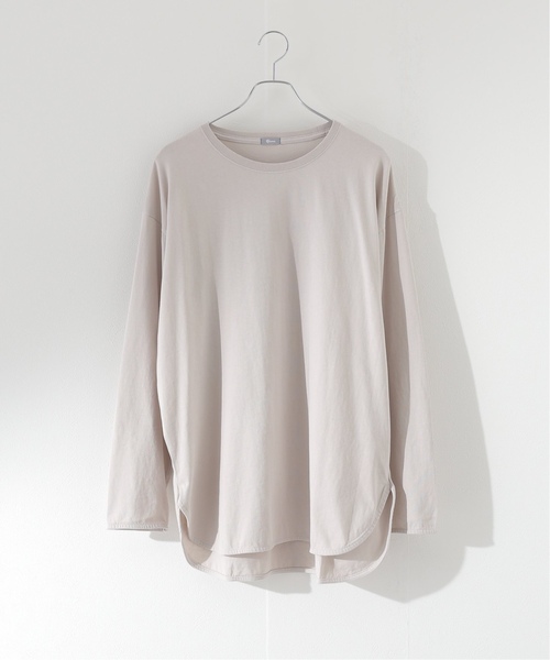 JOURNAL STANDARD relume（ジャーナルスタンダード　レリューム）の「レイヤードロングスリーブTシャツ（Tシャツ/カットソー・メンズ・ホワイト/チャコールグレー/ベージュ系その他/オリーブ/レンガ・SMALL/MEDIUM/LARGE/X-LARGE）」の8枚目の写真