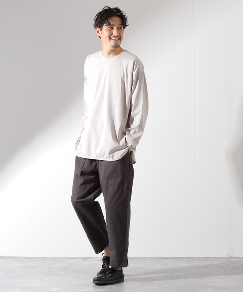 JOURNAL STANDARD relume（ジャーナルスタンダード　レリューム）の「レイヤードロングスリーブTシャツ（Tシャツ/カットソー・メンズ・ホワイト/チャコールグレー/ベージュ系その他/オリーブ/レンガ・SMALL/MEDIUM/LARGE/X-LARGE）」の10枚目の写真