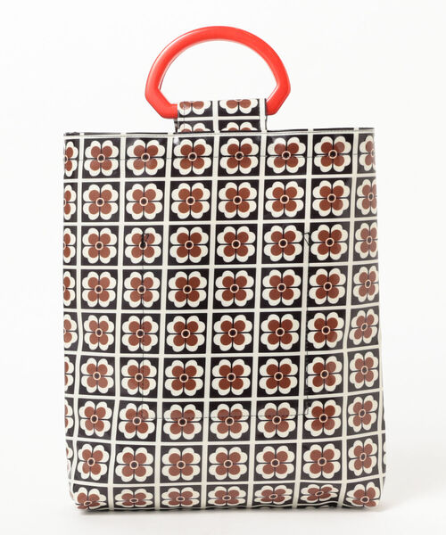 Ray BEAMS(レイビームス)の「Casselini × Ray BEAMS / 別注 テキスタイル バッグ(トートバッグ・レディース・ミント/ブラック・ONE SIZE)」の6枚目の写真