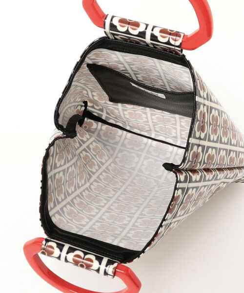 Ray BEAMS(レイビームス)の「Casselini × Ray BEAMS / 別注 テキスタイル バッグ(トートバッグ・レディース・ミント/ブラック・ONE SIZE)」の8枚目の写真