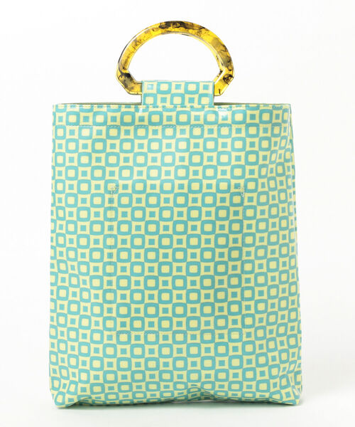 Ray BEAMS(レイビームス)の「Casselini × Ray BEAMS / 別注 テキスタイル バッグ(トートバッグ・レディース・ミント/ブラック・ONE SIZE)」の21枚目の写真