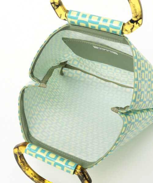 Ray BEAMS(レイビームス)の「Casselini × Ray BEAMS / 別注 テキスタイル バッグ(トートバッグ・レディース・ミント/ブラック・ONE SIZE)」の22枚目の写真