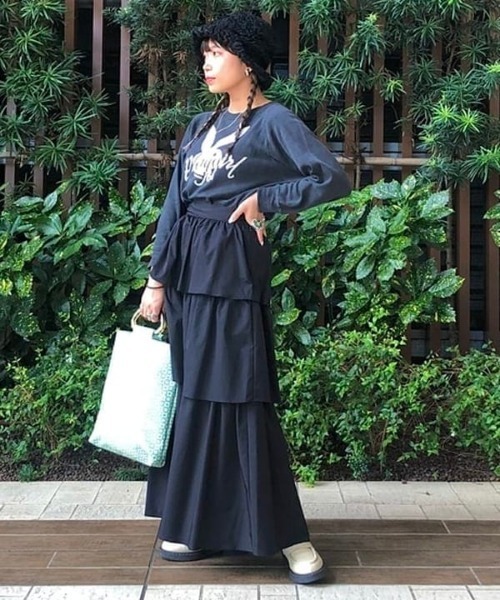 Ray BEAMS(レイビームス)の「Casselini × Ray BEAMS / 別注 テキスタイル バッグ(トートバッグ・レディース・ミント/ブラック・ONE SIZE)」の15枚目の写真