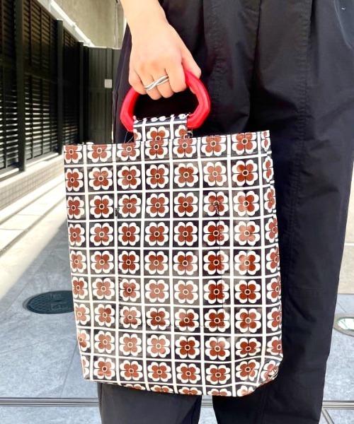 Ray BEAMS(レイビームス)の「Casselini × Ray BEAMS / 別注 テキスタイル バッグ(トートバッグ・レディース・ミント/ブラック・ONE SIZE)」の11枚目の写真