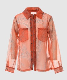 MASU | ZIP-UP MARBLE BANDANA SHIRT(シャツ/ブラウス)