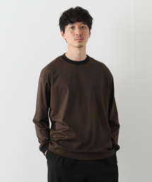 EDIFICE LA BOUCLE | 【LA BOUCLE / ラブークル】アルビニスタスムース クルーネック 長袖Tシャツ(Tシャツ/カットソー)